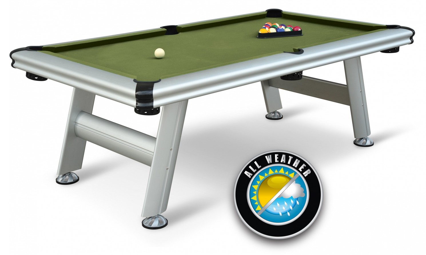 eastpoint sports 87 inch outdoor aluminum table image