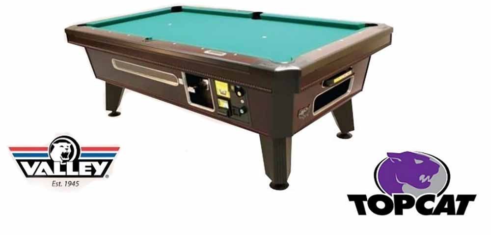 valley 101 coin op top cat pool table image