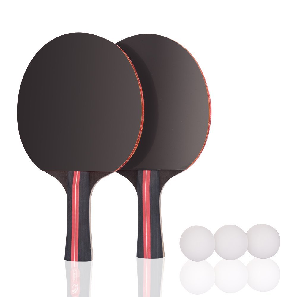 Professional Table Tennis Paddle Advanced Trainning Ping Pong Racket With Carry Case