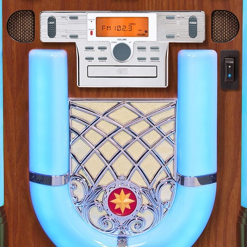 crosley full size bluetooth jukebox image