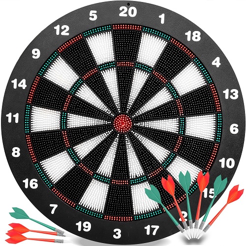 innocheer safety darts kids dart board set image