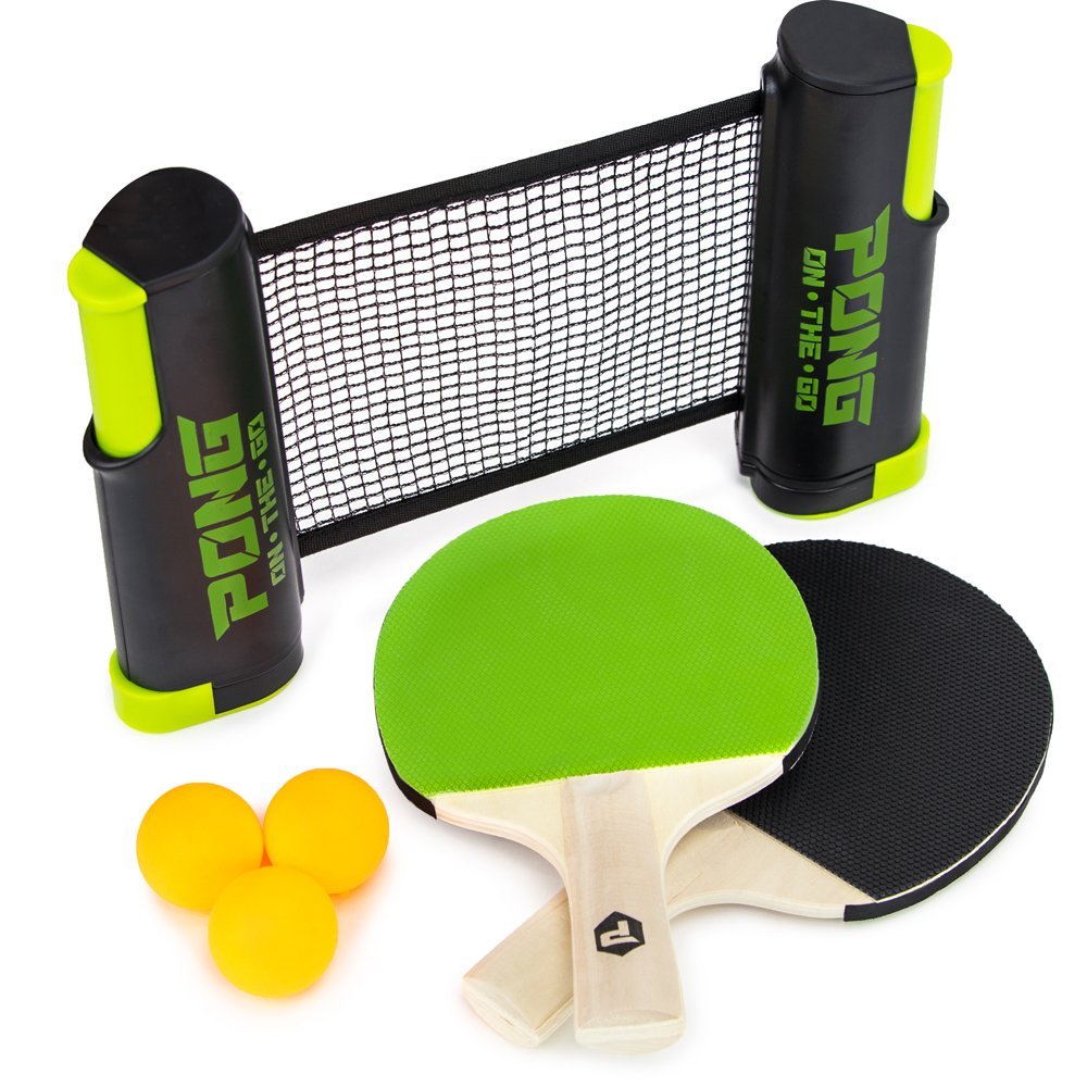 Brybelly Pong on the Go! Portable Table Tennis Playset