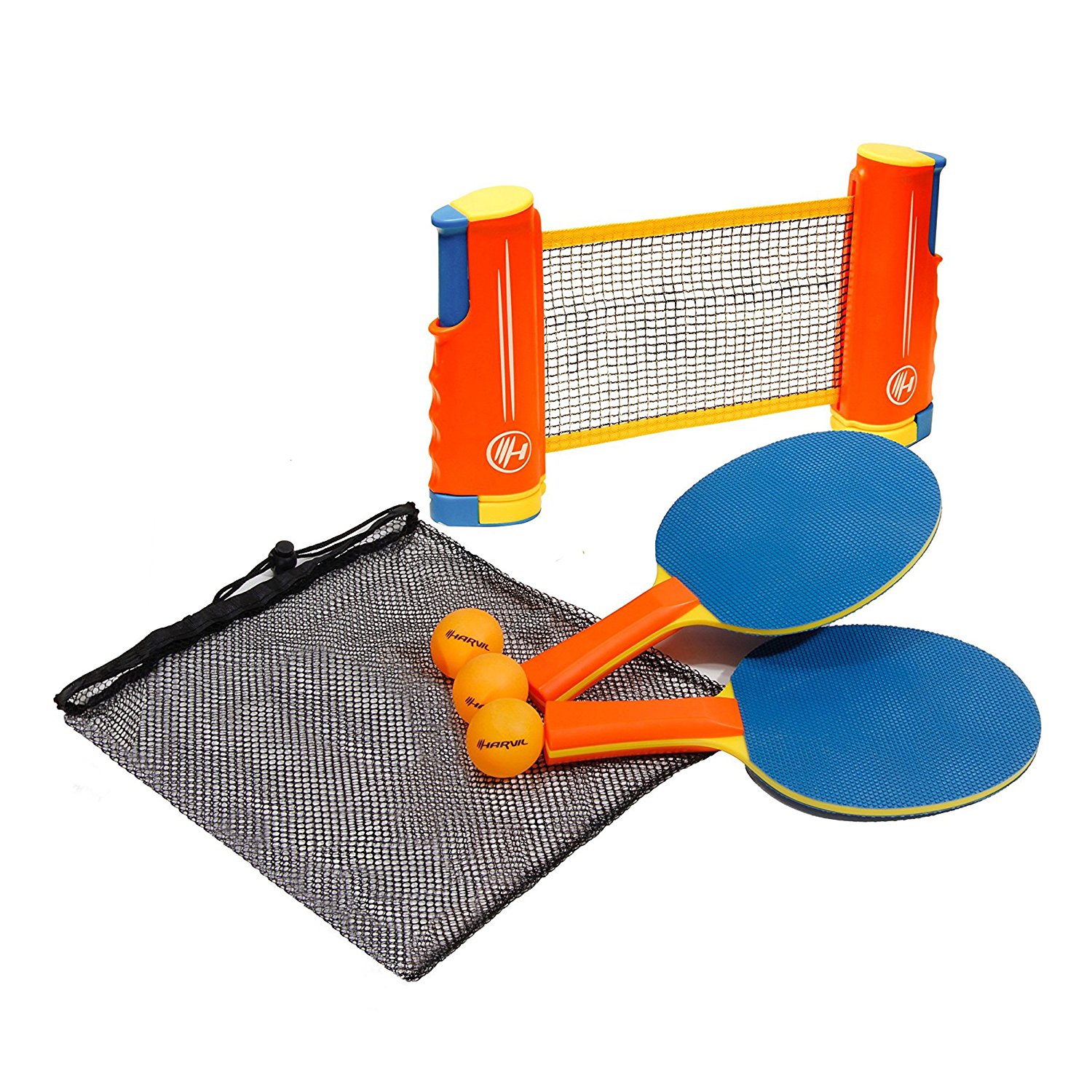 Harvil Portable and Retractable Table TennisPing Pong Set