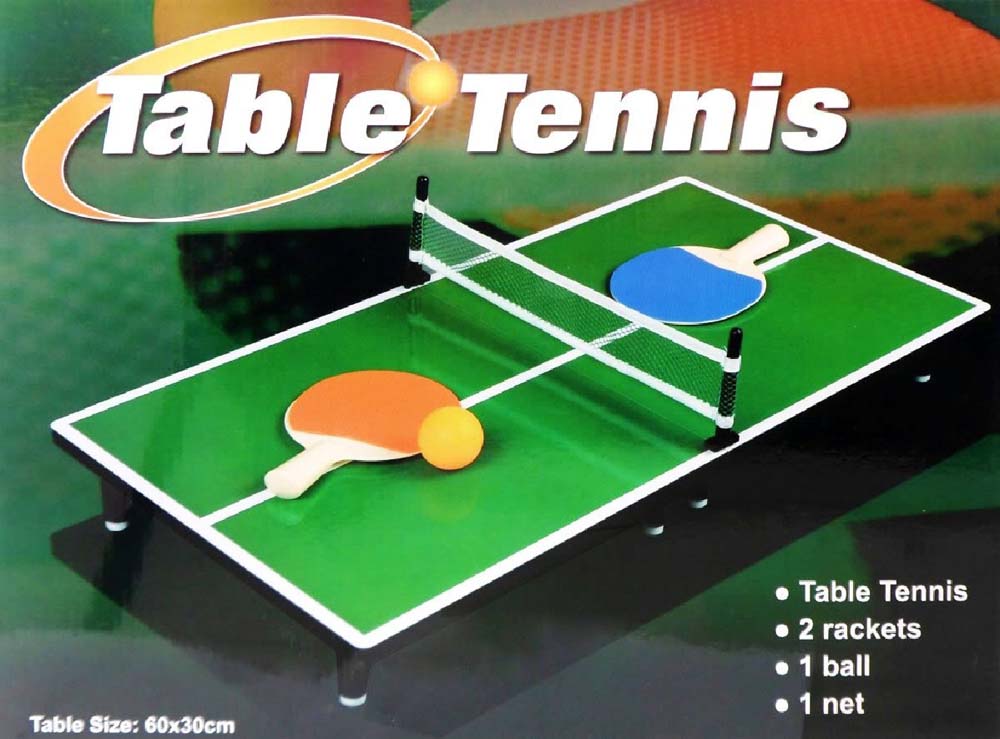 Homeware Mini Portable Tabletop Ping Pong Game Set