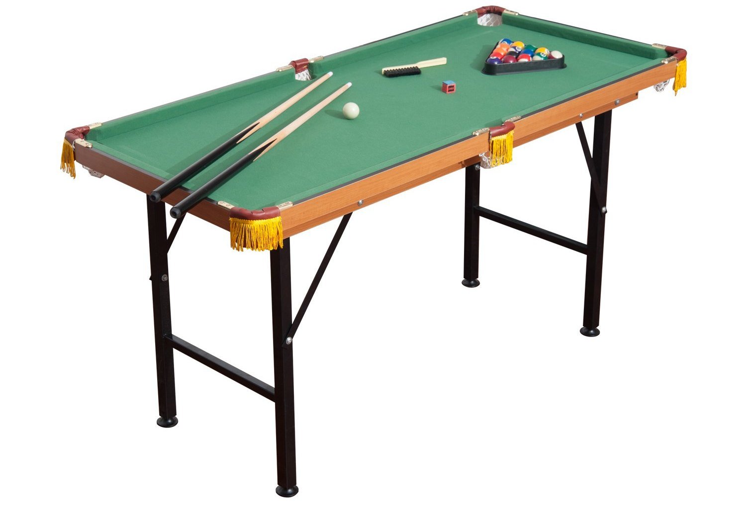 homcom folding miniature billiards pool table image
