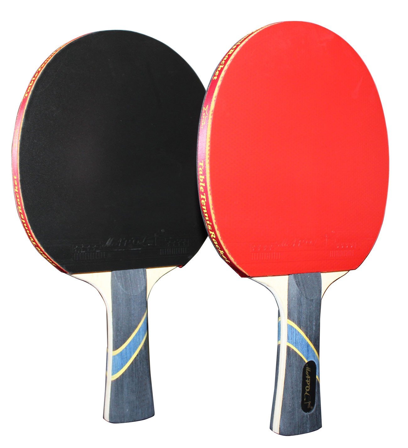 MAPOL 4 Star Professional Ping Pong Paddle Advanced Training Table Tennis Racket With Carry Case