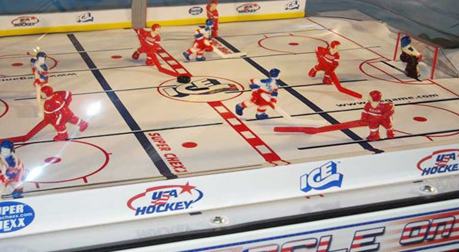 bubble hockey game table