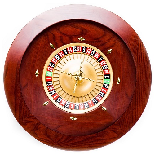 brybelly casino grade wooden roulette wheel image
