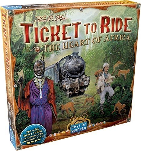 ticket to ride the heart of africa board game image
